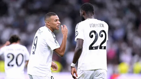 Mbappé e Rudiger, atletas do Real Madrid (Foto: Laci Perenyi / Imago)