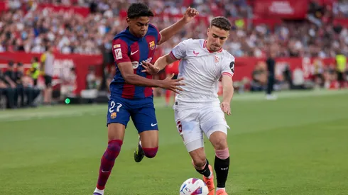 Barcelona em partida contra o Sevilla