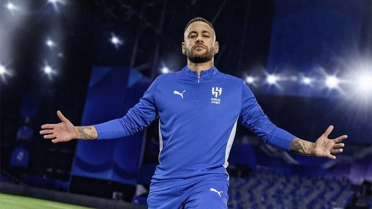 Neymar Jr. com a camisa do Al-Hilal