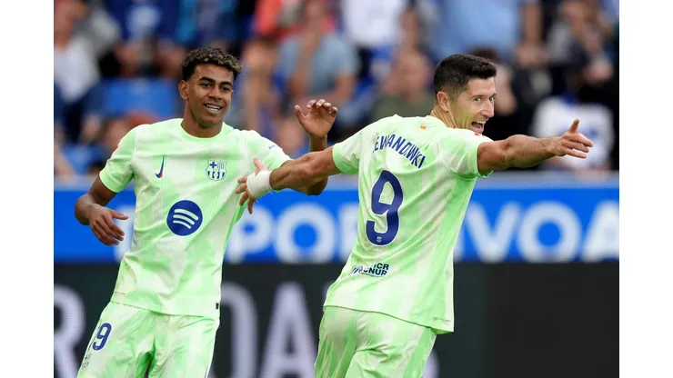 Barcelona de Yamal e Lewandowski começou de forma impressionante a temporada (Foto: Juan Manuel Serrano Arce/Getty Images)