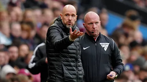 Erik Ten Hag em partida pelo Manchester United