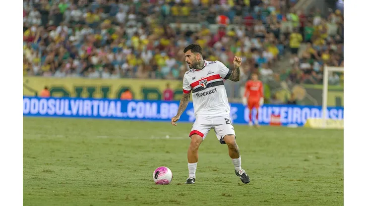 Liziero em campo durante a partida entre Cuiabá e São Paulo, no dia 05 de outubro de 2024. (Sipa US / Alamy Stock Photo)