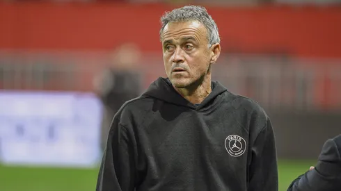Luis Enrique em partida pelo PSG