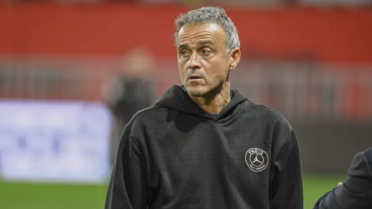 Luis Enrique em partida pelo PSG