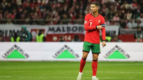 Cristiano Ronaldo em campo durante a partida entre Polônia e Portugal, no dia 12 de outubro de 2024. (Konrad Swierad / Alamy Stock Photo)