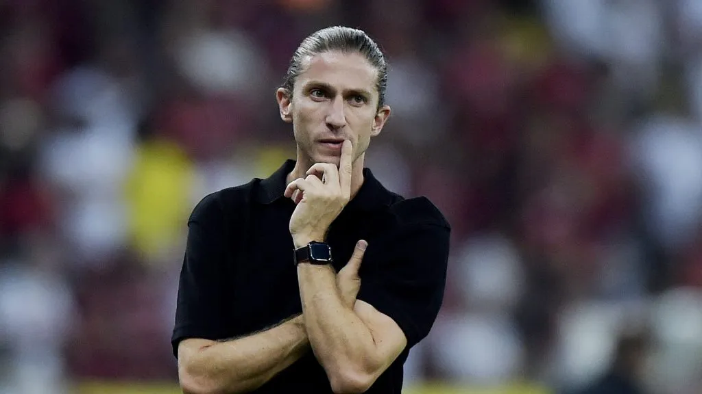 Filipe Luís, técnico do Flamengo. Foto: Alexandre Loureiro/AGIF