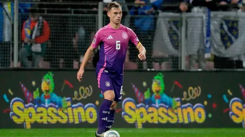 Kimmich em campo durante a partida entre Bósnia e Alemanha, no dia 11 de outubro de 2024. (dpa picture alliance / Alamy Stock Photo)