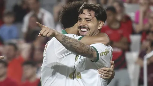 Mauricio em partida pelo Palmeiras