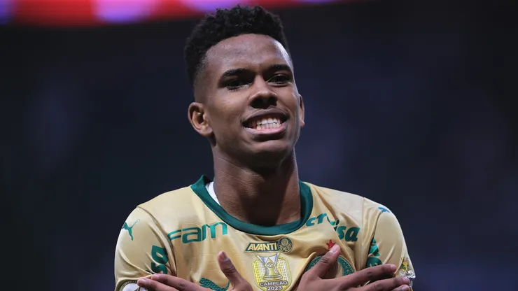 Estêvão em partida pelo Palmeiras
