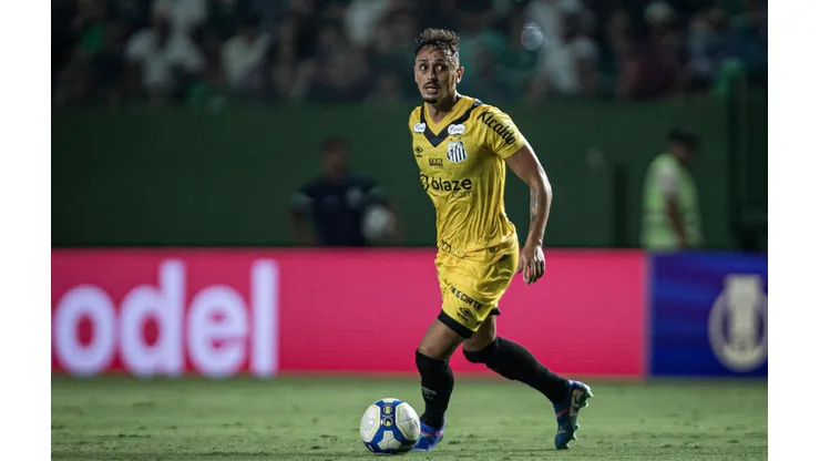 Diego Pituca em campo durante o jogo entre Goiás e Santos pela Série B, no dia 08 de outubro de 2024. (Associated Press / Alamy Stock Photo)