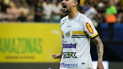 Lucca reclama de lance durante a partida entre Amazonas e Novorizontino, no dia 05 de outubro de 2024. (Sipa US / Alamy Stock Photo)