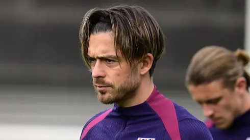 Jack Grealish com a camisa da Seleção da Inglaterra.