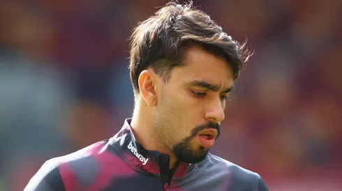 Lucas Paquetá com a camisa do West Ham.