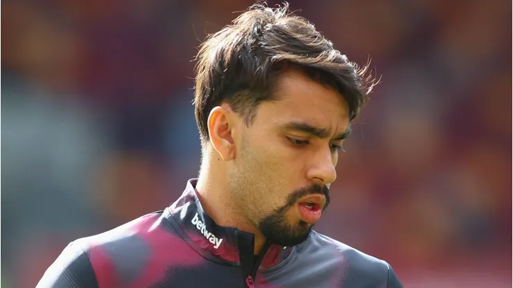 Lucas Paquetá com a camisa do West Ham.