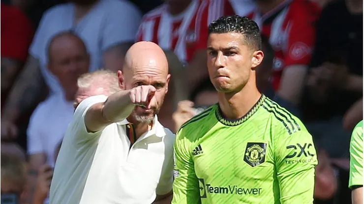 CR7 dispara contra Ten Hag. Foto: Steve Bardens/Getty Images