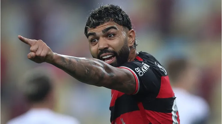 Gabigol pode recusar o Palmeiras e trocar o Flamengo por outro tricampeão da Libertadores. (Photo by Wagner Meier/Getty Images)