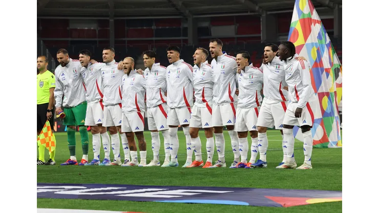 Itália em sua última aparição pela Nations League, em setembro (Foto: Claudio Villa/Getty Images)