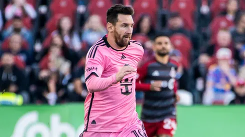 October 5, 2024, Toronto, Ontario, Canada: Lionel Messi 10 seen in action during the MLS, Fussball Herren, USA game between Toronto FC and Inter Miami CF at BMO field. Final scores Toronto FC 0-1 Inter Miami CF Toronto Canada - ZUMAs197 20241005_aaa_s197_469 Copyright: xAngelxMarchinix