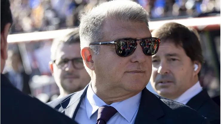 Joan Laporta, presidente do Barcelona. Ele quer fechar com atacante. Foto: IMAGO / ZUMA Press Wire