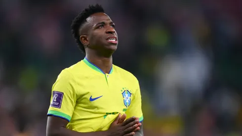 Vinicius Junior não poderá servir a Seleção Brasileira. (Photo by Laurence Griffiths/Getty Images)