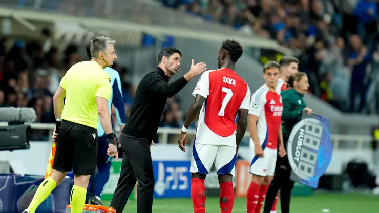 Arteta comenta sobre Saka. Foto: IMAGO / Giuseppe Maffia