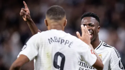 Vini Jr e Mbappé no Real Madrid.