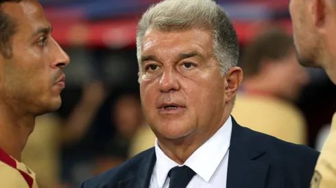 Laporta, presidente do Barcelona. foto: IMAGO / NurPhoto