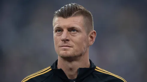 Toni Kroos com a camisa do Real Madrid na final da Champions League.