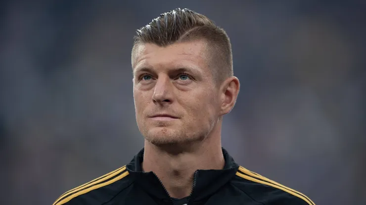 Toni Kroos com a camisa do Real Madrid na final da Champions League.