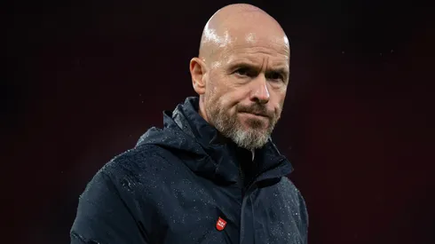 Erik Ten Hag em partida pelo Manchester United