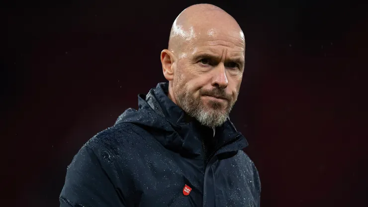 Erik Ten Hag em partida pelo Manchester United