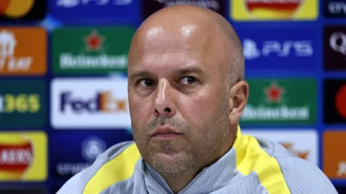 Arne Slot, treinador do Liverpool, em entrevista nesta terça (1), antes do jogo pela Champions. Foto: IMAGO / Action Plus