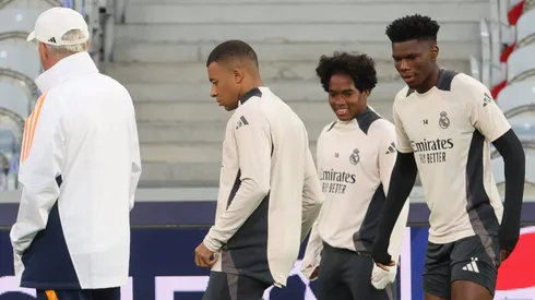 Mbappé depois de desfalcar a equipe do Real Madrid no derby da capital espanhola está de volta, mas deve começar no banco e jogar poucos minutos. (Foto: IMAGO / MAXPPP)