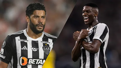 Hulk e Luis Henrique prometem um grande duelo entre Atlético-MG x Botafogo. Fotos: IMAGO / Sebastian Frej / ZUMA Wire Press.