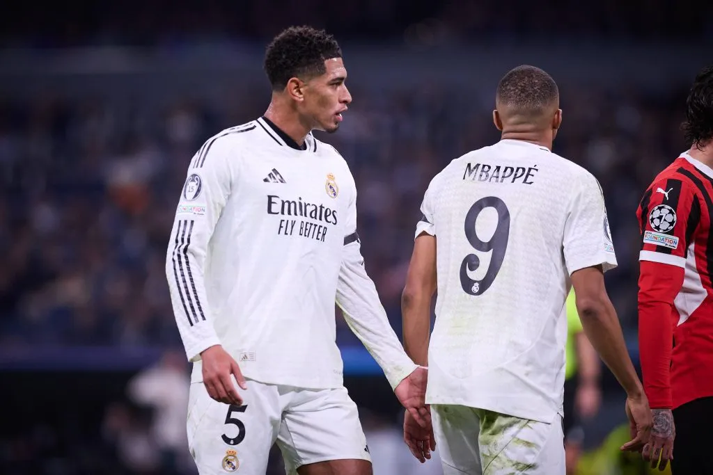 Bellingham e Mbappé pelo Real Madrid. Foto: IMAGO /&nbsp;Alterphotos