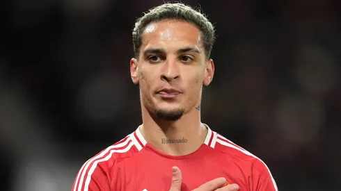 Antony, pelo Manchester United, contra o Bodo Glimt. Foto: IMAGO / PA Images