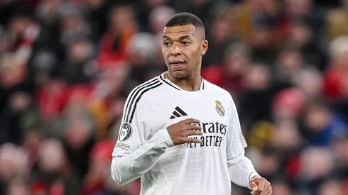 Kylian Mbappé em partida pelo Real Madrid