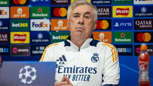 Carlo Ancelotti em entrevista coletiva antes de Liverpool x Real Madrid.