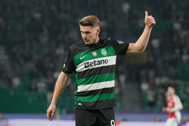 Gyokeres, do Sporting, é desejo não só do Chelsea, mas de outros grandes clubes. foto: IMAGO /&nbsp;SOPA Images