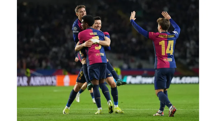 Barcelona venceu o Brest em partida da Liga dos Campeões (Foto: Alex Caparros/Getty Images)