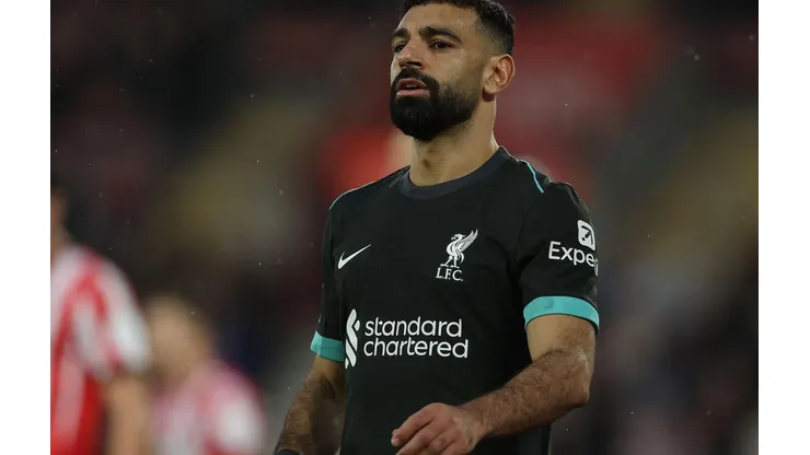 Mohamed Salah durante a partida entre Southampton e Liverpool, no dia 24 de novembro de 2024. (Sportimage Ltd / Alamy Stock Photo)