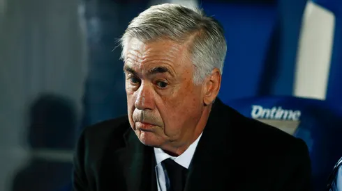 Carlo Ancelotti em partida pelo Real Madrid