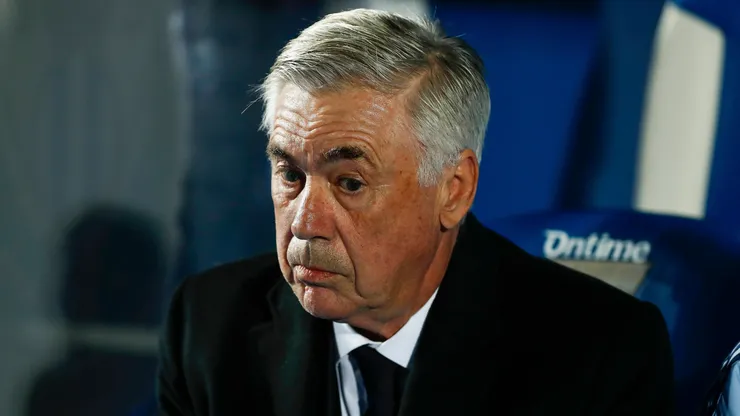 Carlo Ancelotti em partida pelo Real Madrid