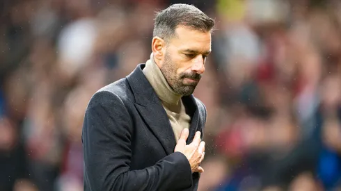 Ruud van Nistelrooy em partida pelo Manchester United