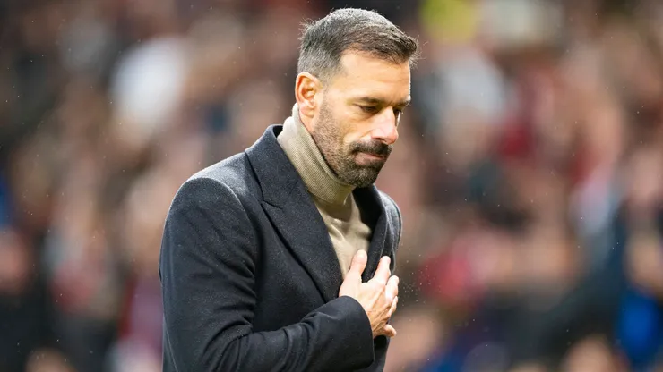 Ruud van Nistelrooy em partida pelo Manchester United
