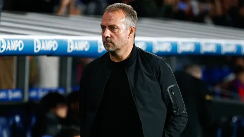 Hansi Flick em partida pelo Barcelona