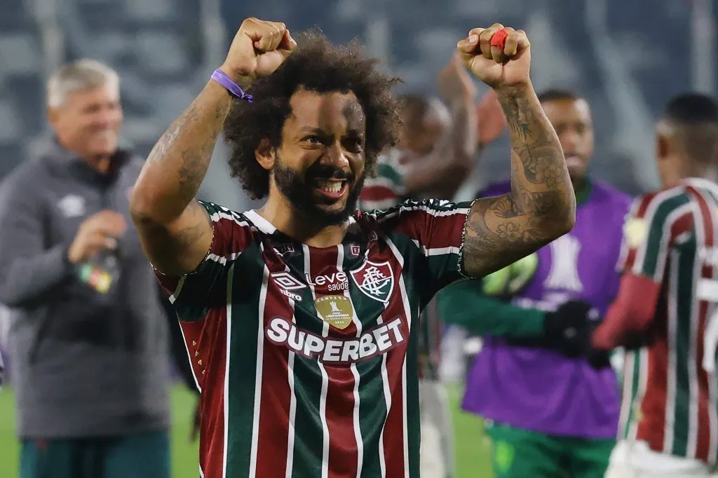Marcelo durante uma partida diante do Colo-Colo (Photo by Marcelo Hernandez/Getty Images)