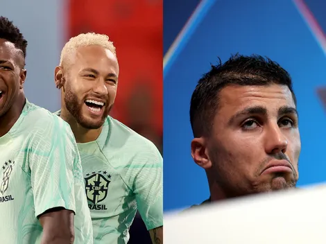 Neymar debocha de Rodri após espanhol 'cutucar' Vini Jr