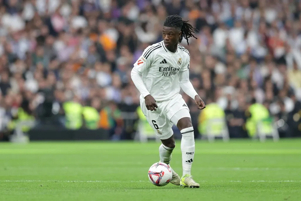 Camavinga em campo pelo Real Madrid (Photo by Gonzalo Arroyo Moreno/Getty Images)