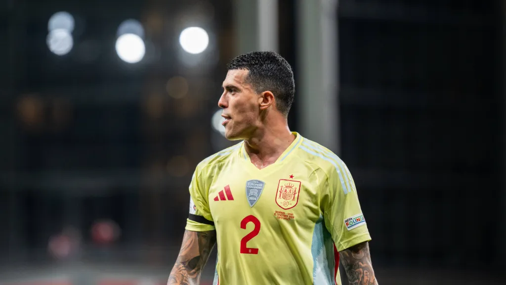 Pedro Porro em partida pela Seleção Espanhola (Foto: IMAGO / Gonzales Photo)